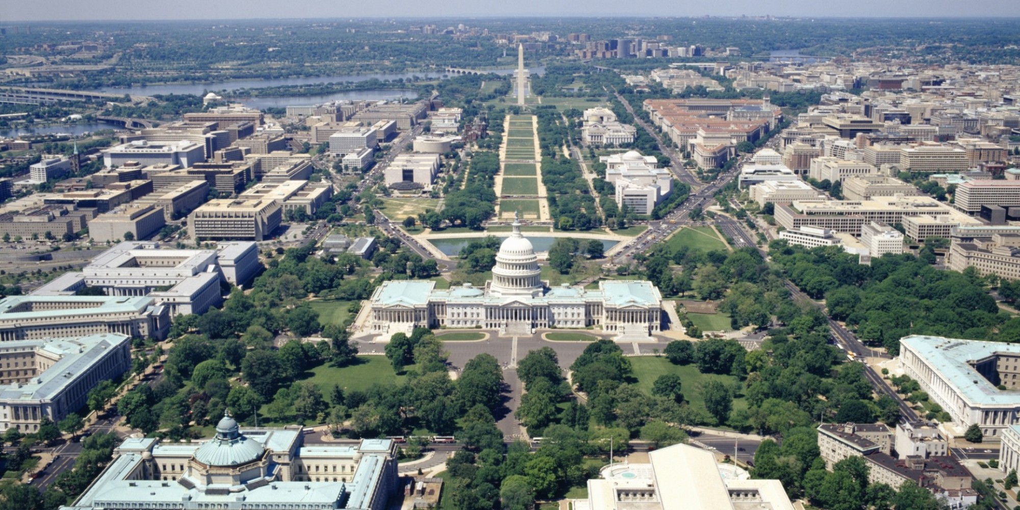 Aerial view of the U.S. Capitol in Washington, D.C.