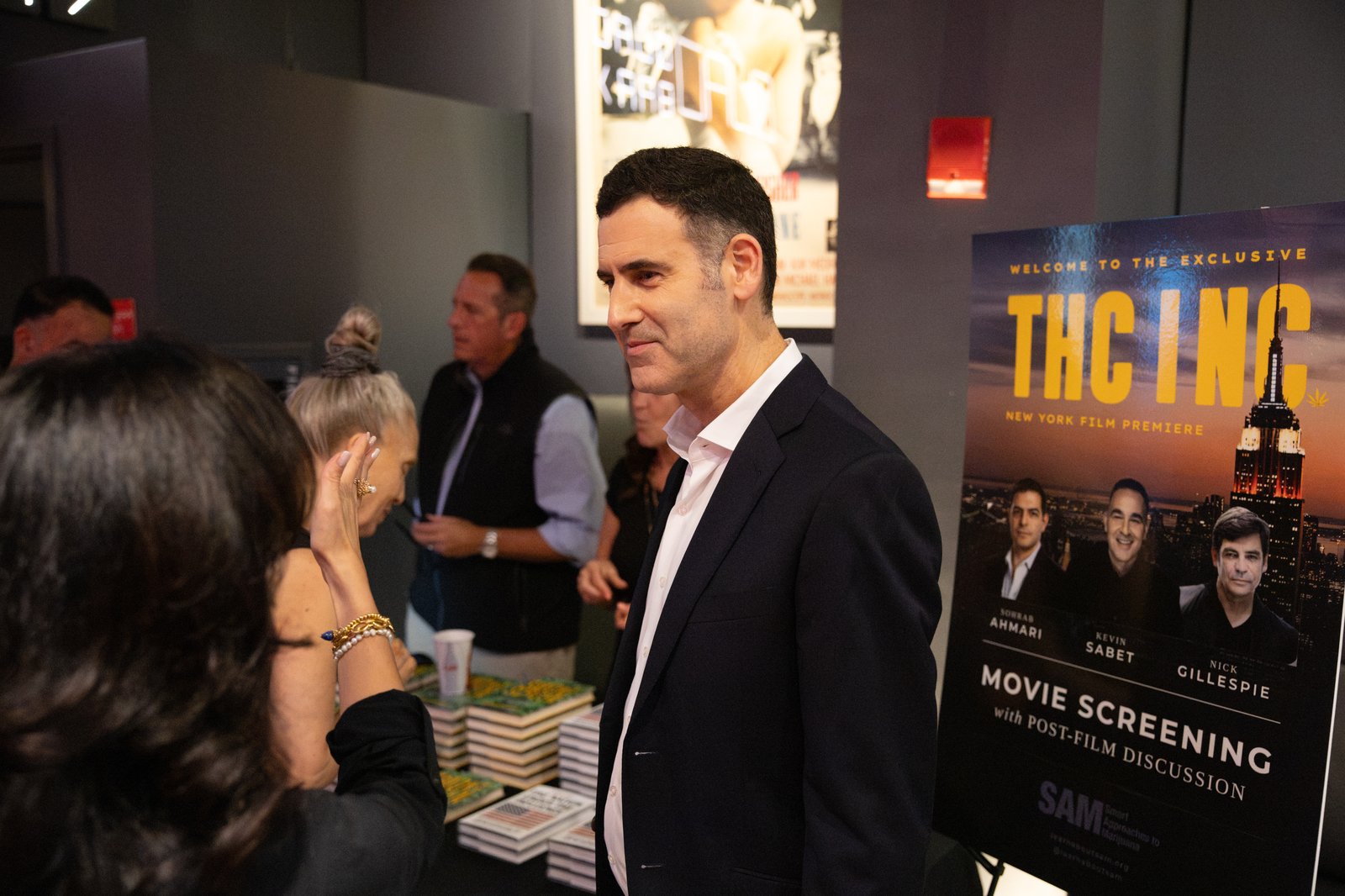 Guests at the THC INC premiere reception